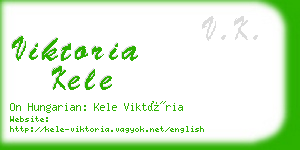 viktoria kele business card